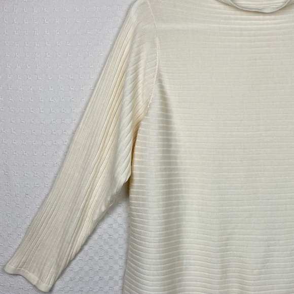 Eileen Fisher Sweater Extra Fine Merino Wool Striped Pullover 1X 2X Old Money - Picture 4 of 6